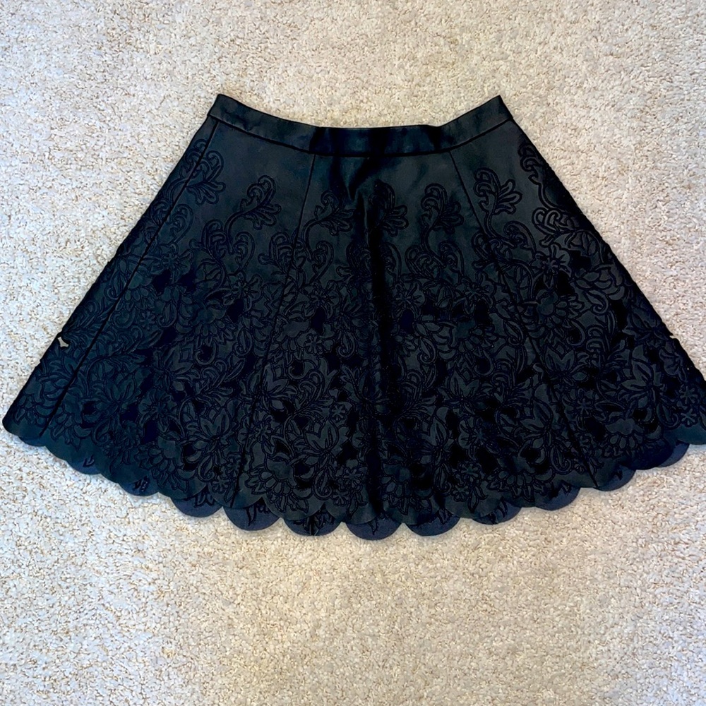 Club Monaco Leather Skirt